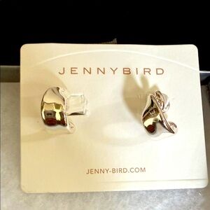 Jenny Bird Sculptural Silver Earrings